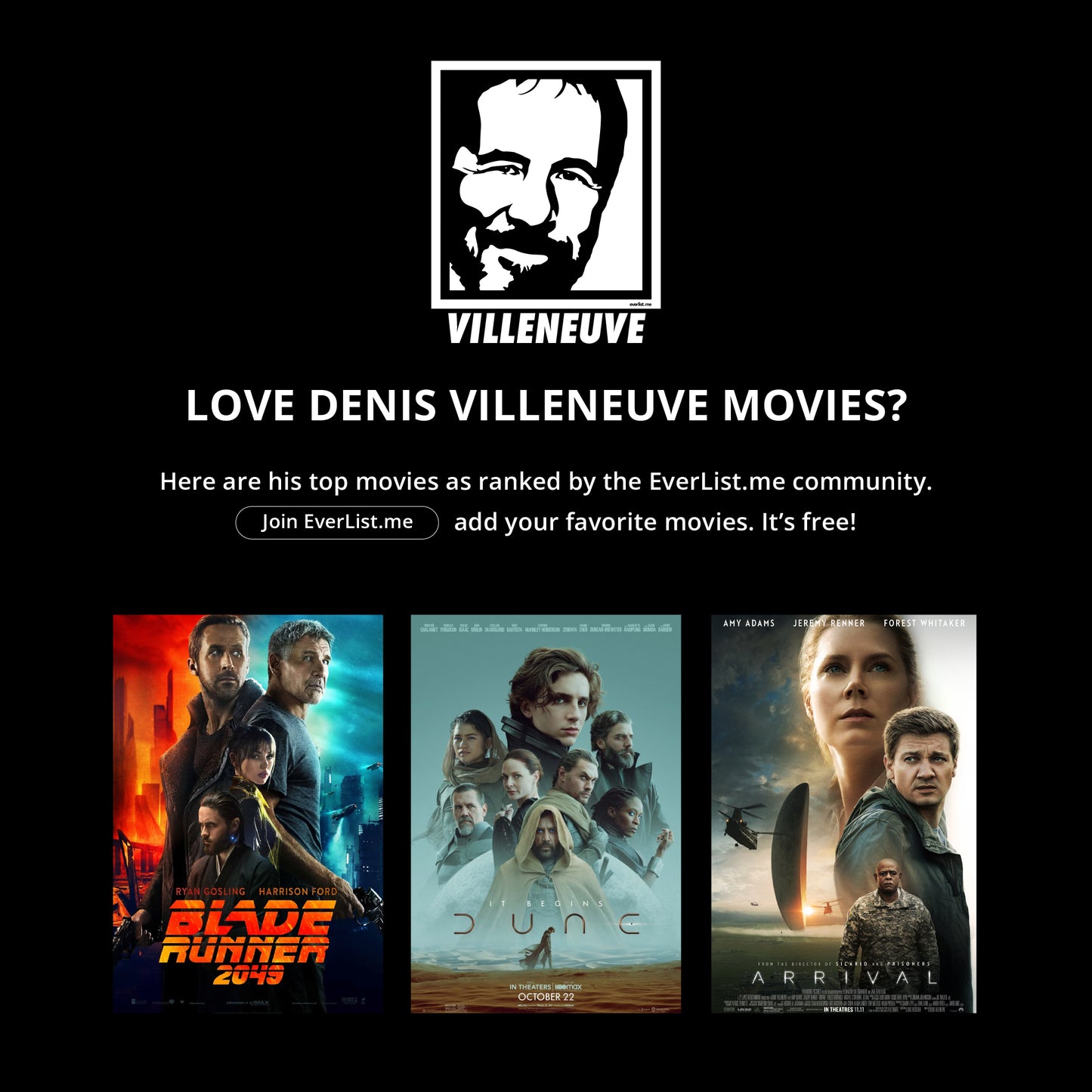 Denis Villeneuve Round Sticker