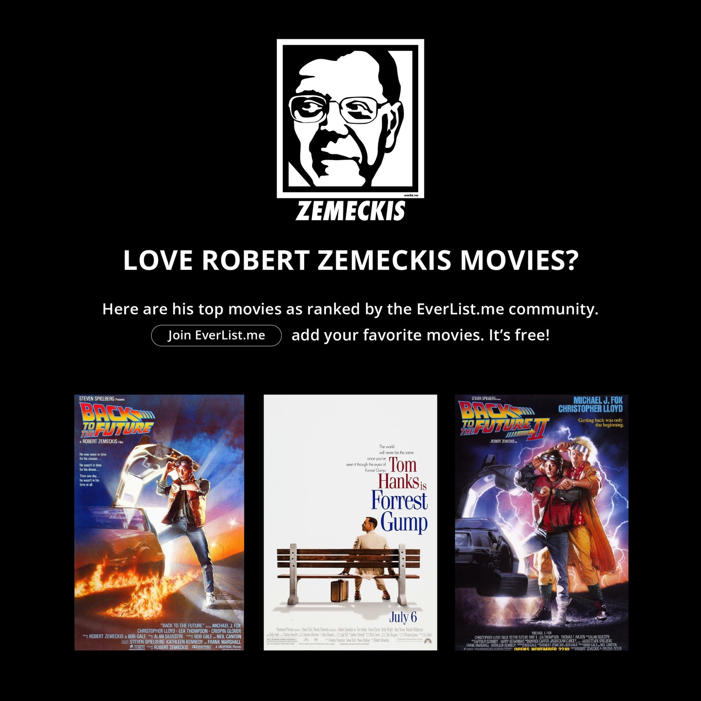 Robert Zemeckis Sweatshirt (unisex)